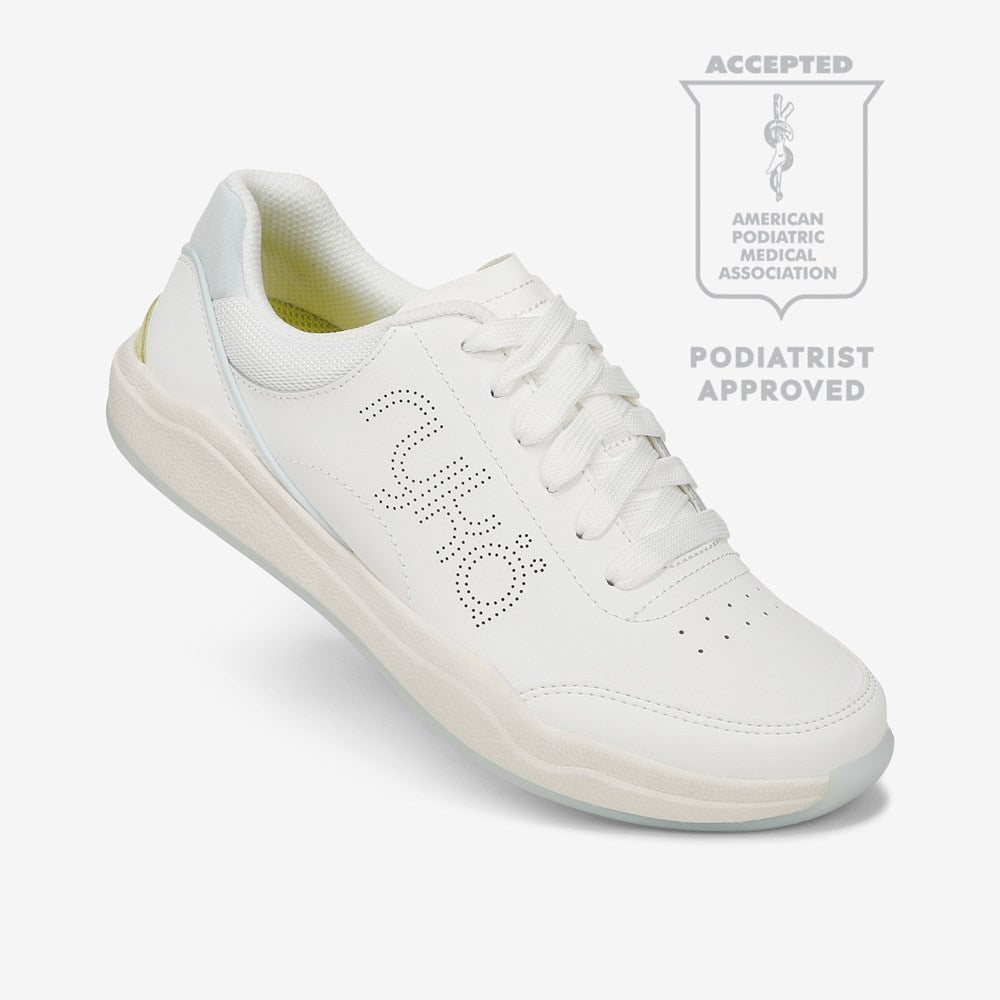 Women's Ryka Courtside Lace Up Sneaker - White Multi