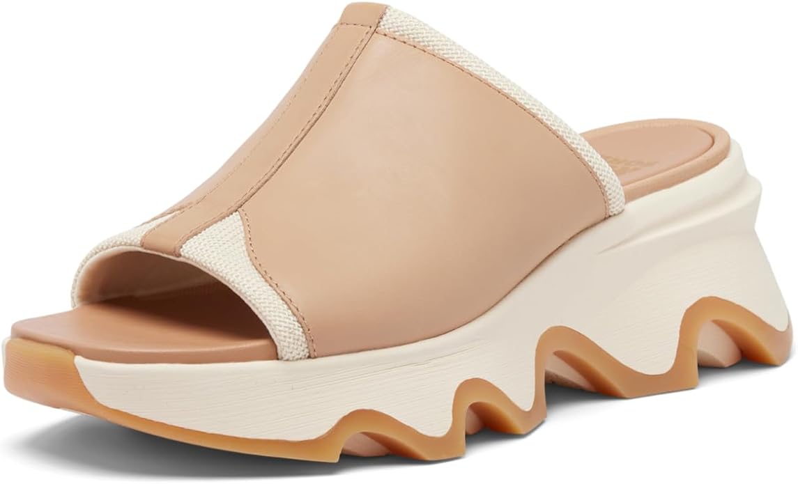 Women's Sorel Impact Slide High Sandal - Honest Beige/Honey White