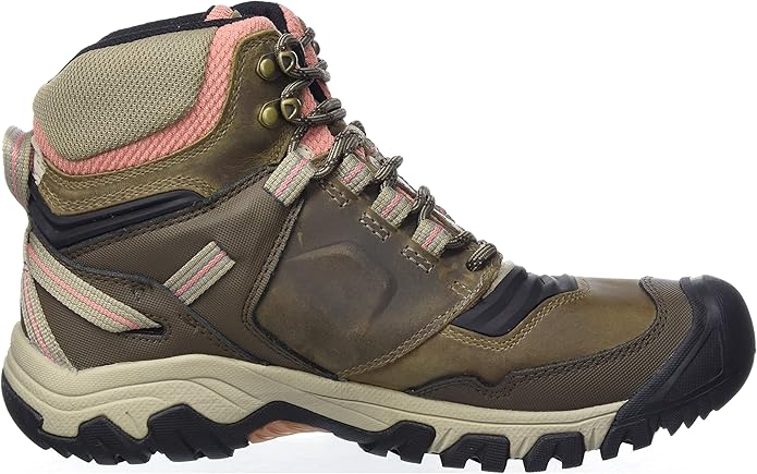 Women's Keen Ridge Flex Mid WP W - Timberwolf/Brick Dust