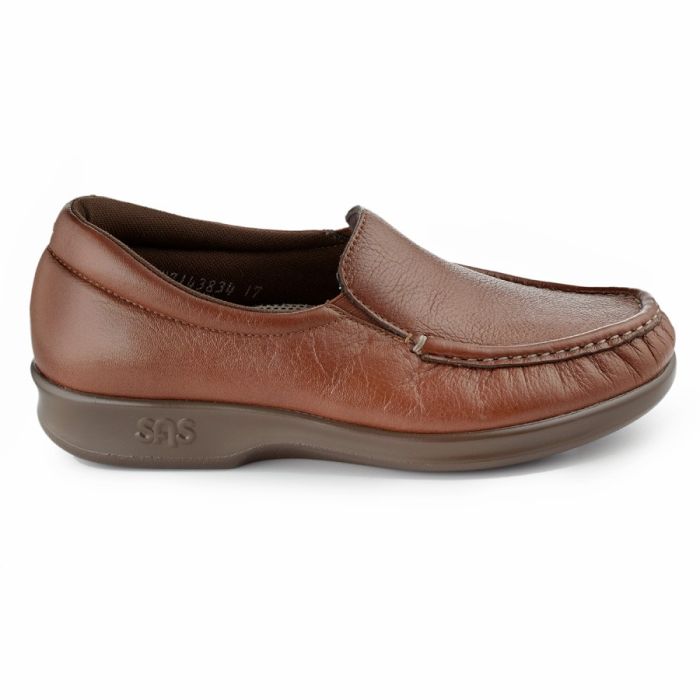 SAS Twin Slip On Loafer - Brandy