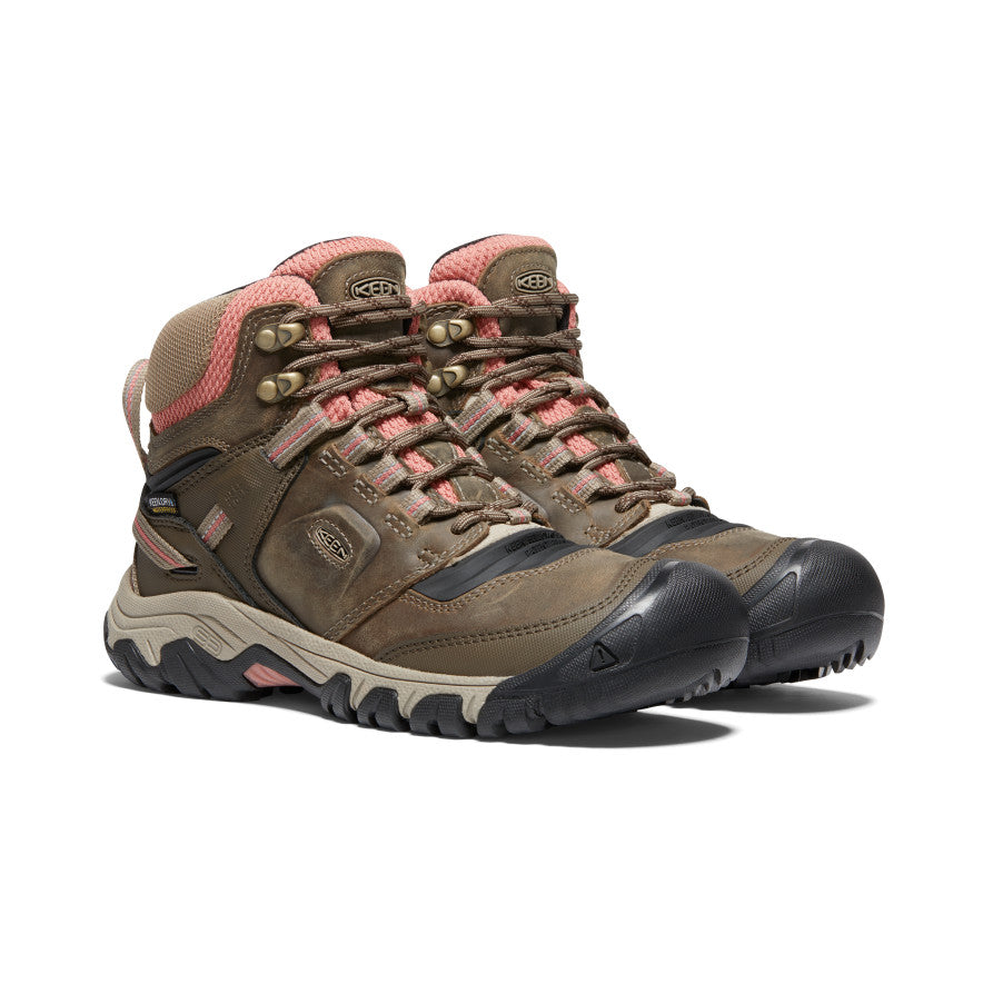 KEEN Ridge Flex Mid WP - Timberwolf/Brick Dust