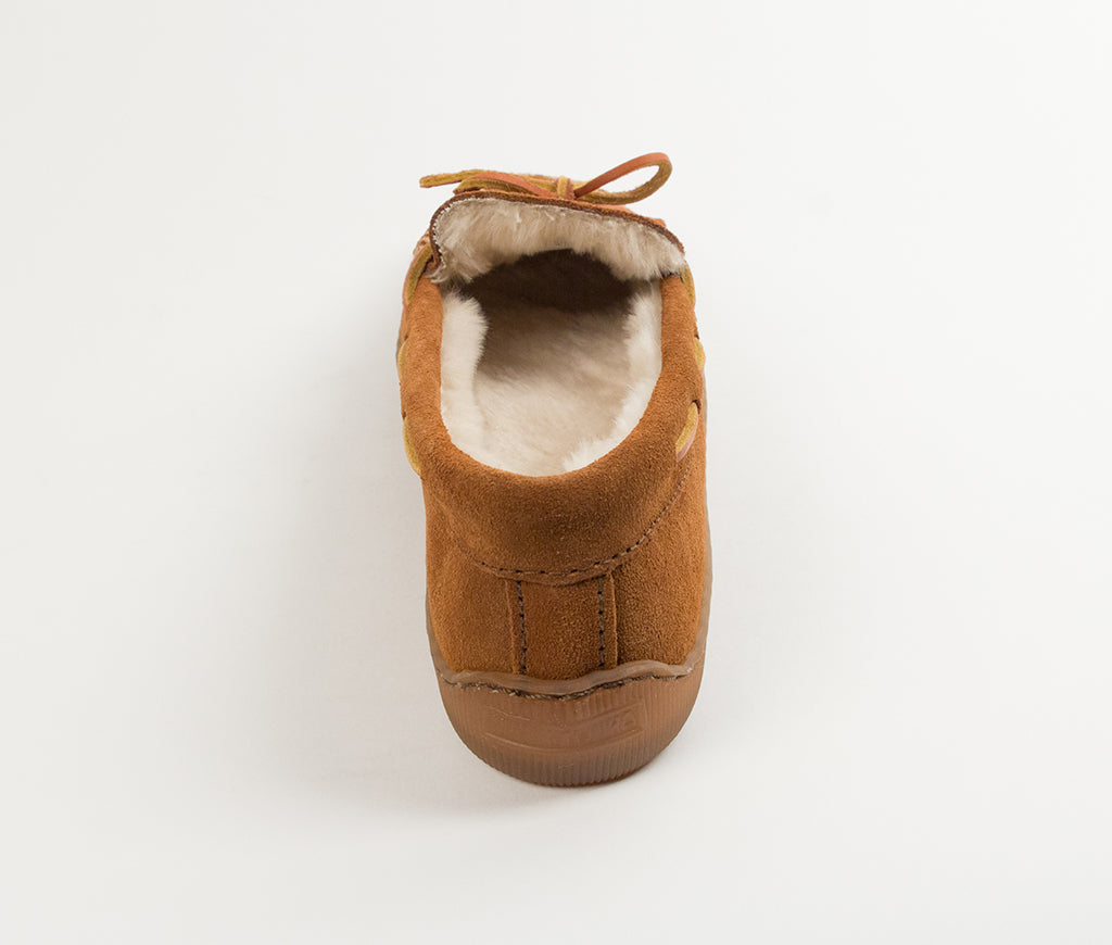 Guy's Minnetonka Pile Lined Hardsole Moc Slipper - Brown