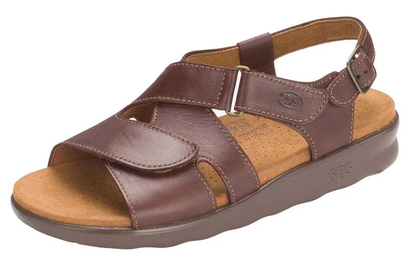 SAS Huggy Cross Strap Sandal - Cinnamon
