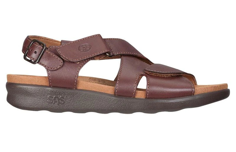 SAS Huggy Cross Strap Sandal - Cinnamon