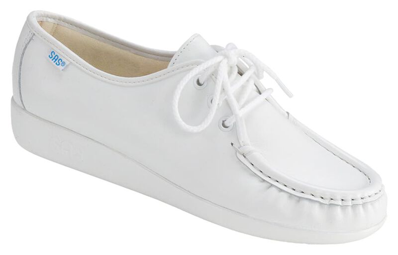 SAS Siesta Lace Up Loafer - White
