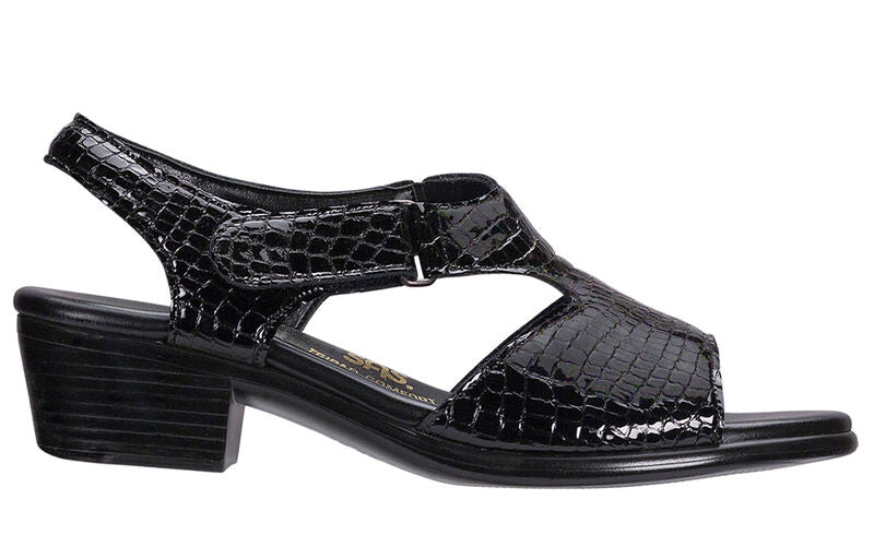 SAS Suntimer Heel Strap Sandal - Black Croc