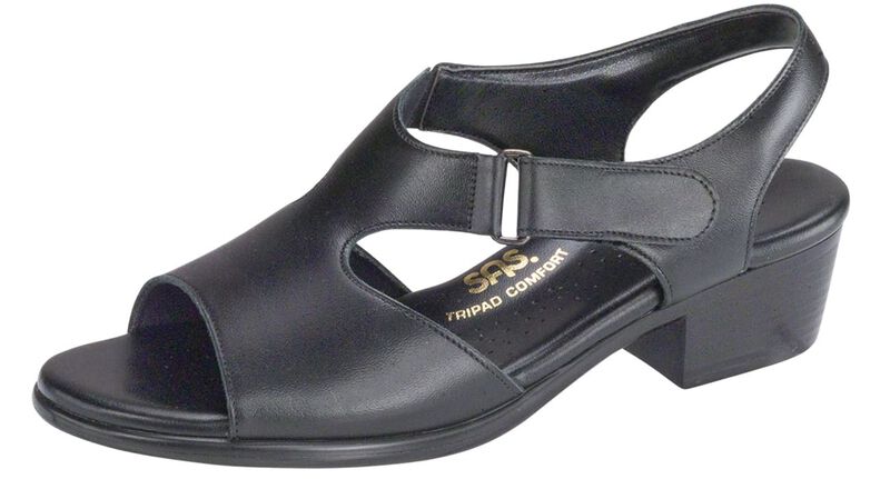 SAS Suntimer Heel Strap Sandal - Black