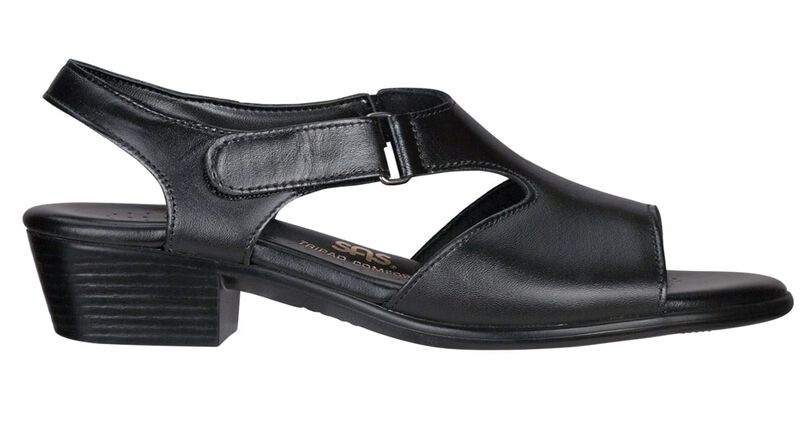 SAS Suntimer Heel Strap Sandal - Black