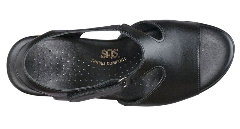 SAS Suntimer Heel Strap Sandal - Black
